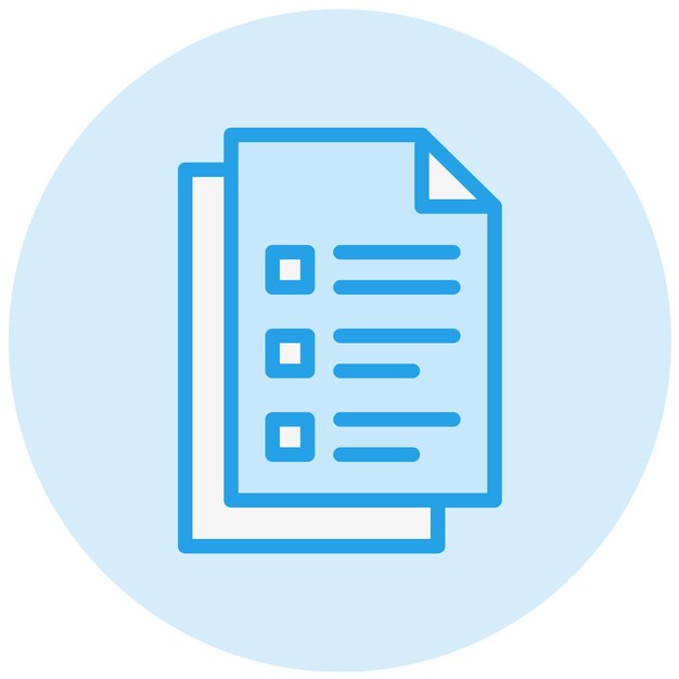 Documento de ilustración del diseño del icono vectorial
