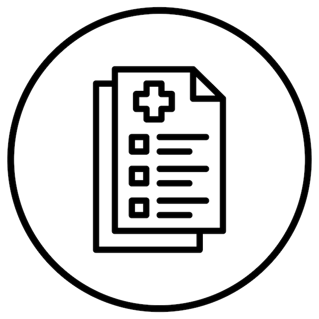 Documento de ilustración del diseño del icono vectorial