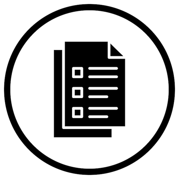 Documento de ilustración del diseño del icono vectorial