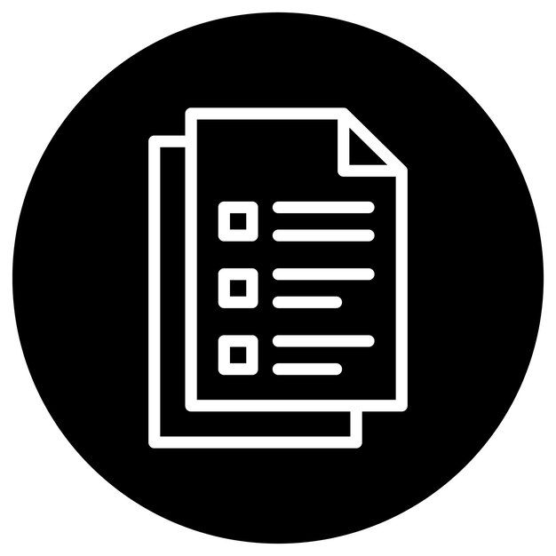 Documento de ilustración del diseño del icono vectorial