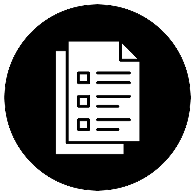 Documento de ilustración del diseño del icono vectorial