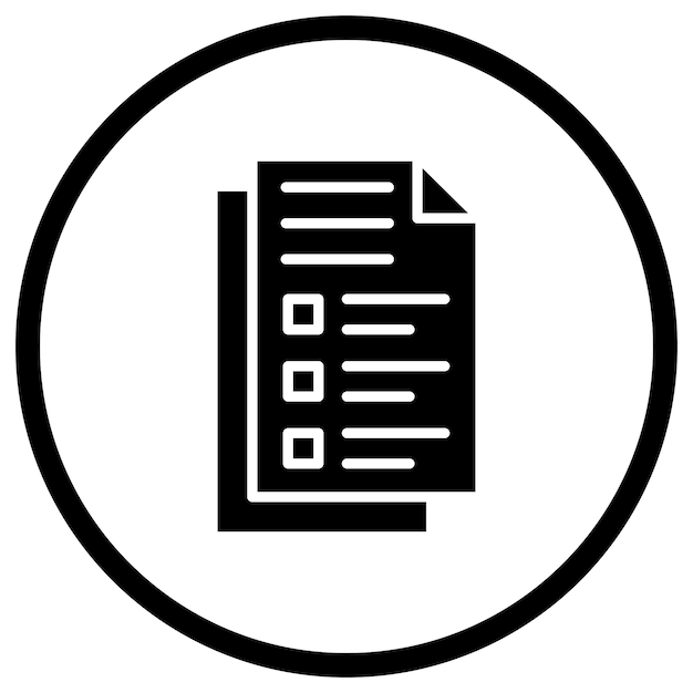 Documento de ilustración del diseño del icono vectorial
