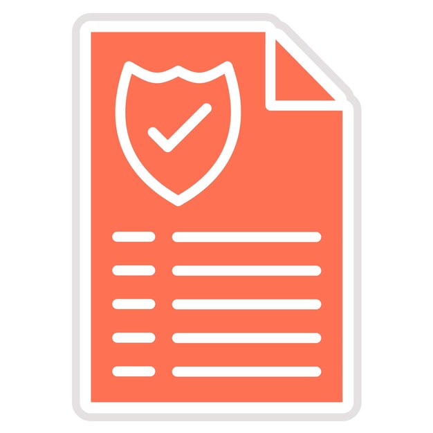 Documento de ilustración del diseño del icono vectorial