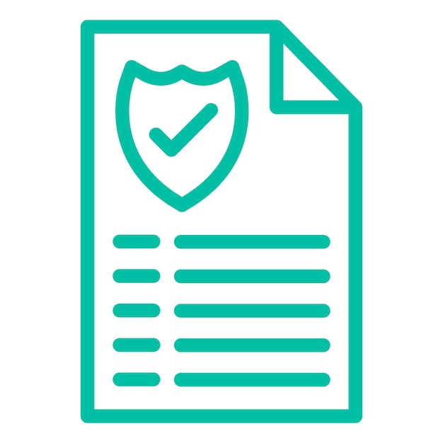 Documento de ilustración del diseño del icono vectorial