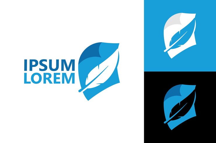 Vector documento de ley, vector de diseño de plantilla de logotipo de pluma de justicia
