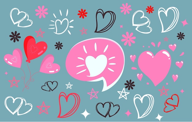 Doddle ama corazón arte vectorial