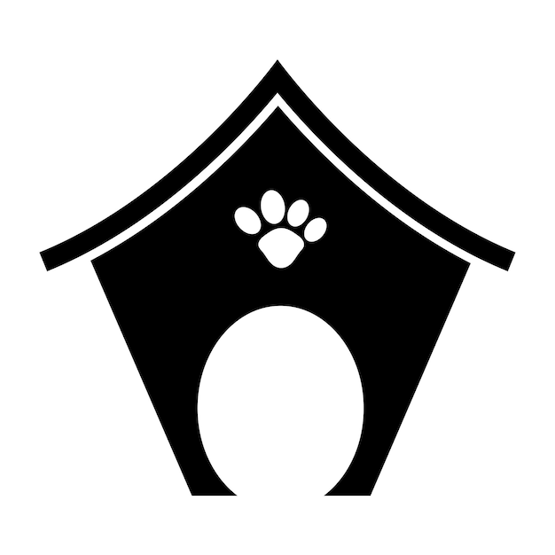 Doghouse perro perrera icono vector