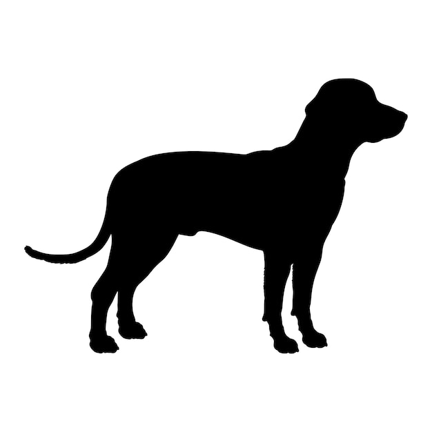Dogmalandstovare silueta de las razas de perros logotipo del vector del monograma del perro