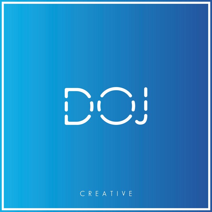 Vector doj premium vector último diseño de logotipo diseño creativo de logotipo ilustración vectorial logotipo mínimo monograma