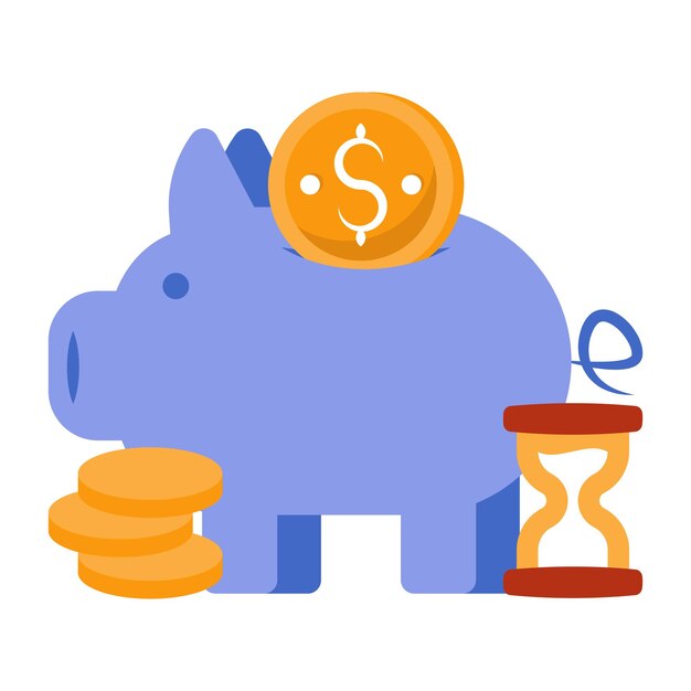 Dólar con un centavo que muestra el icono del ahorro