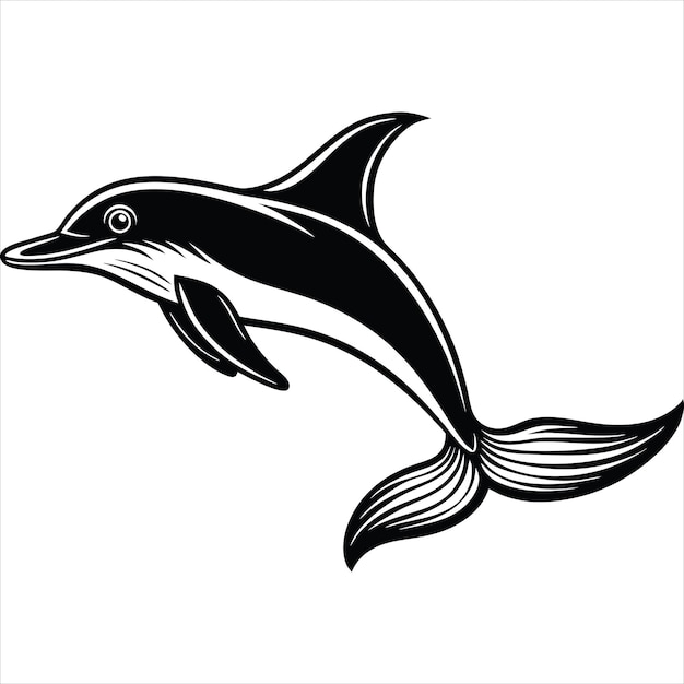Dolphin Fluke Up Svg (en inglés)