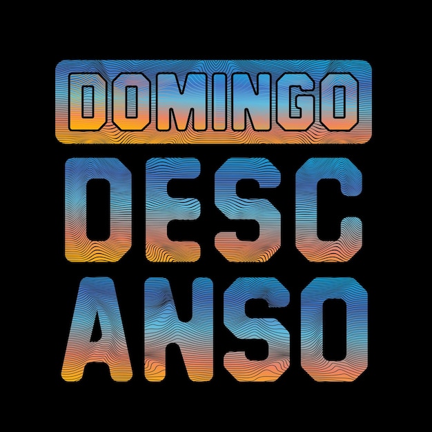 DOMINGO Slogan diseño tipografía Grunge fondo vector diseño texto ilustración signo camiseta gráficos impresión