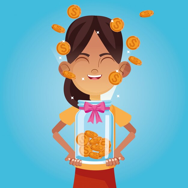 Donación de niños y caridad.
