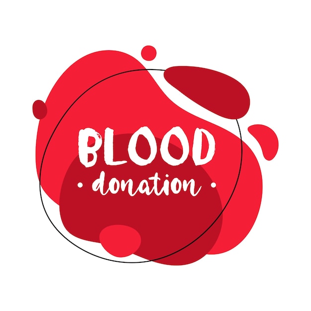 Donación de sangre abstracto gráfico líquido forma orgánica elementos dynamical líquido aislado gotas rojas