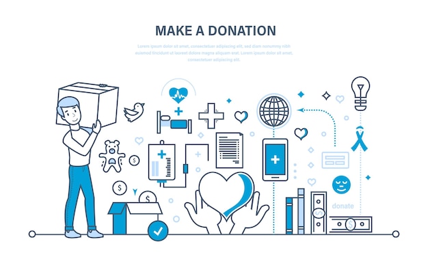Las donaciones financieras ayudan a la contribución del estado económico de la salud a la caridad