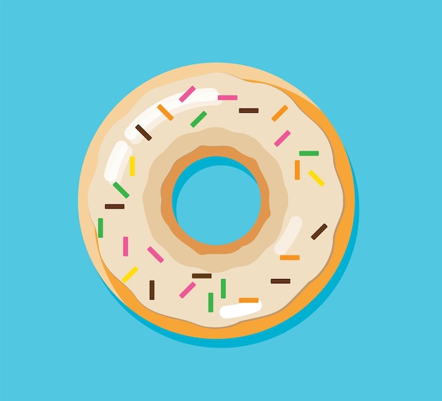 donut aislar elemento vector ilustración