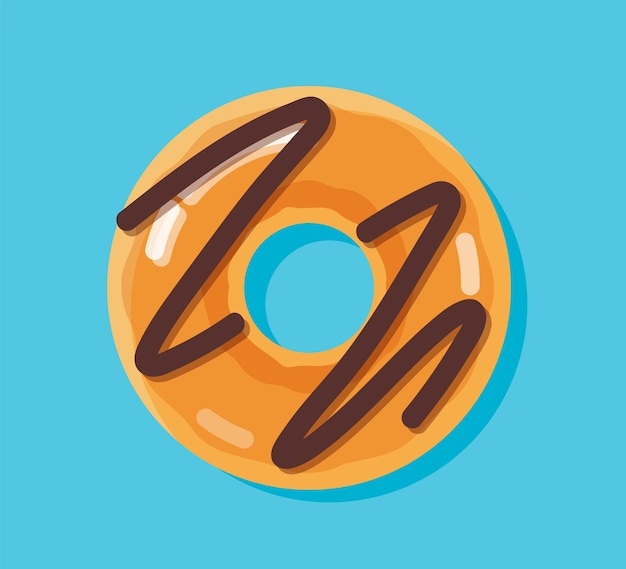 donut aislar elemento vector ilustración