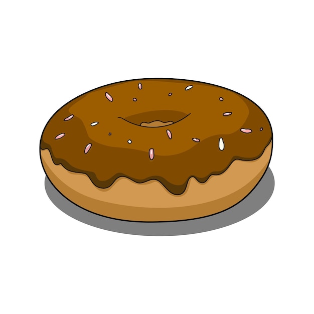 Donut con cobertura de chocolate