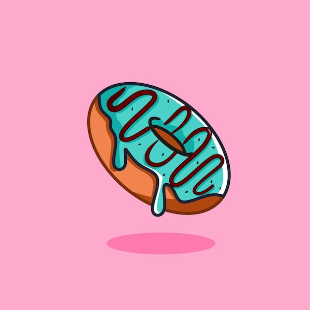 El donut de menta goteante