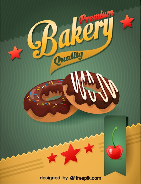 Donuts de chocolate, imagen en formato vectorial