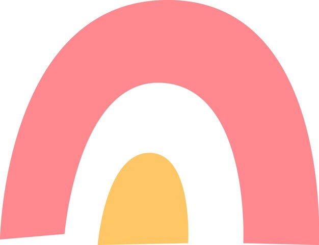 El Doodle Abstracto del Arco Iris