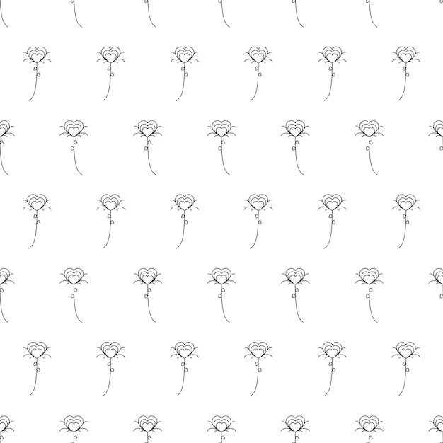 Doodle abstracto de patrones sin fisuras plantas rama hoja botánica hojas hierba naturaleza fondo decoración