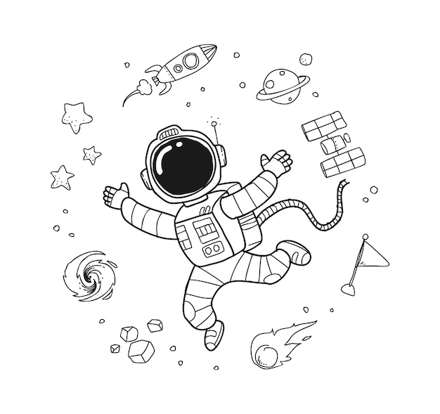 Doodle de astronauta