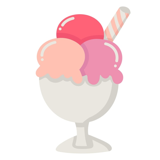 Doodle clipart bolas de helado dulce