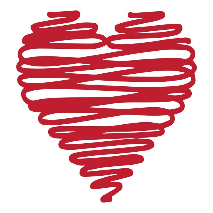 El Doodle del Corazón Rojo
