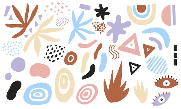 El doodle da forma al estilo étnico