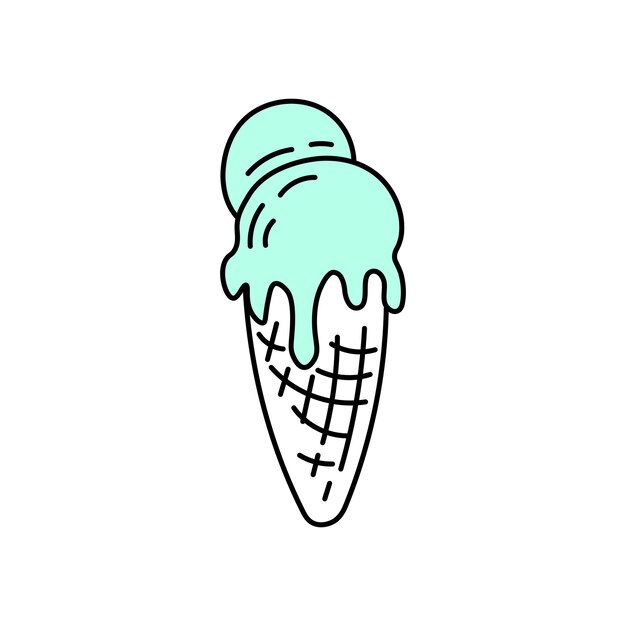 Doodle derretir helado