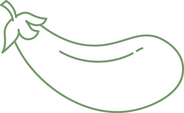 Doodle Eggplant Vegetable