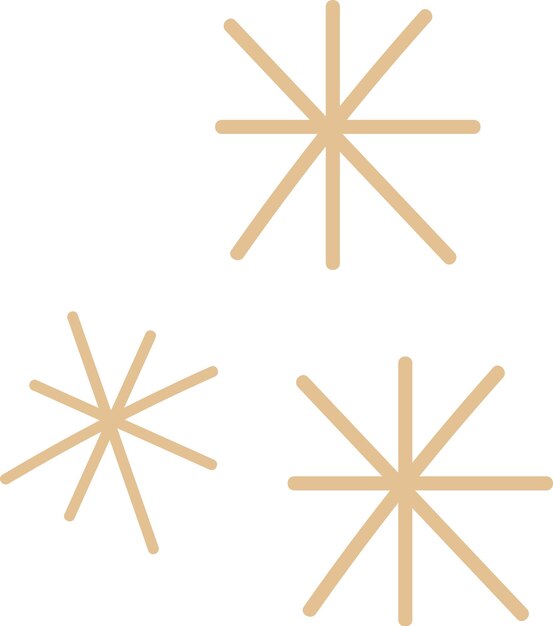 Doodle de estrellas abstractas