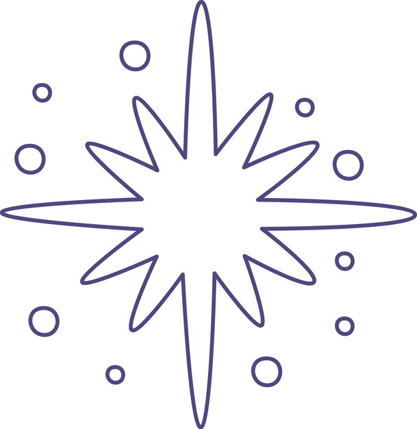 El doodle de las estrellas brillantes