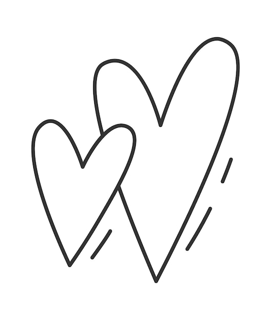 Doodle forrado de corazones