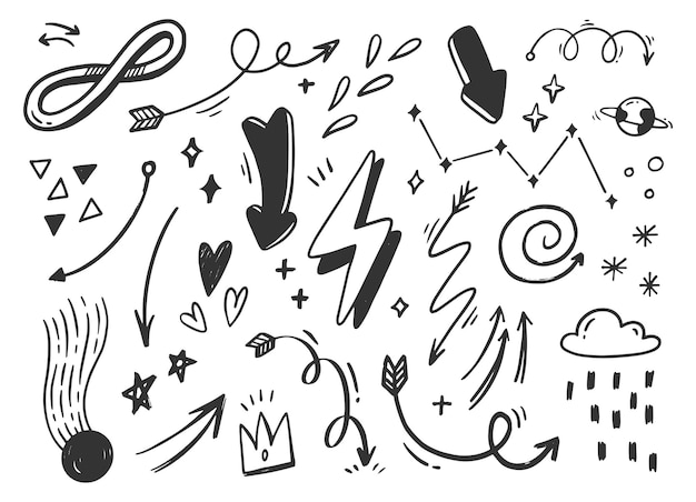 Doodle de garabato abstracto dibujado a mano