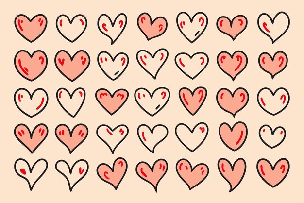Doodle Heart Eps Sketch Heart Eps (Eps del corazón del dibujado)