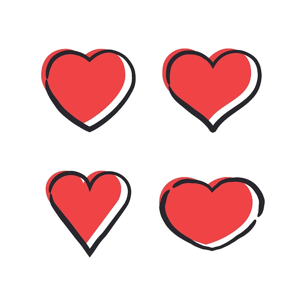 doodle hearts