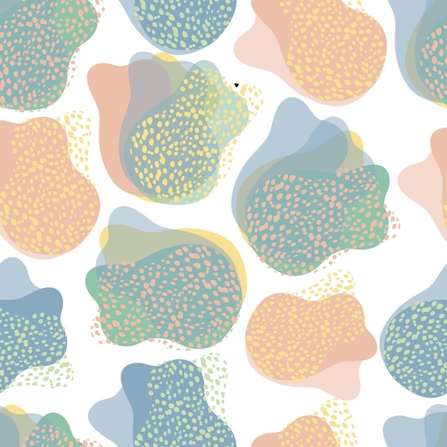 Doodle inconsútil abstracto tulipán flores patrón fondo tarjeta de felicitación o tela