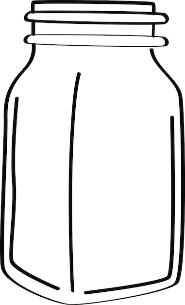 El doodle de la jarra cuadrada