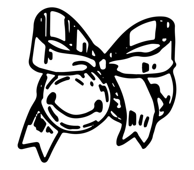 Doodle de Jingle bells sleigh bell Dibujo de contorno de campana Decoración de Navidad Ilustración de vector dibujado a mano Solo clipart aislado en blanco