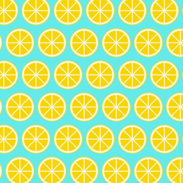 Doodle de limón de coloridas frutas tropicales de patrones sin fisuras