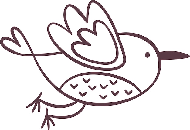El Doodle del pájaro volador