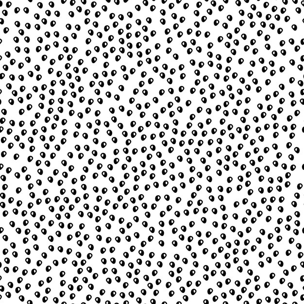 Doodle de puntos negros sin costura 1