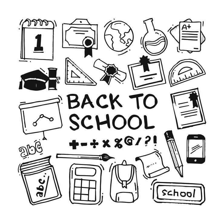 Doodle de regreso a la escuela