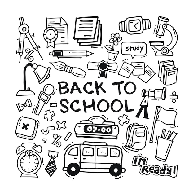 Doodle de regreso a la escuela