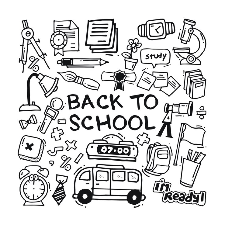 Doodle de regreso a la escuela
