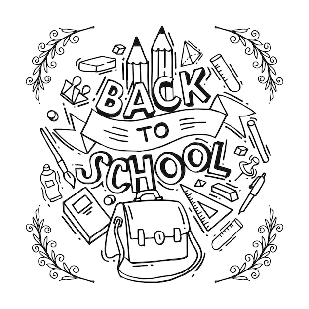 Doodle de regreso a la escuela
