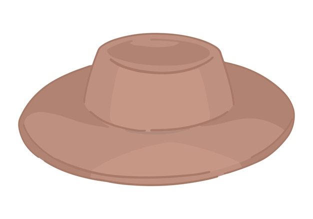 Doodle, de, sombrero fedora, clipart, de, otoño, accesorio, tocado, caricatura, vector, ilustración, aislado, blanco, plano de fondo