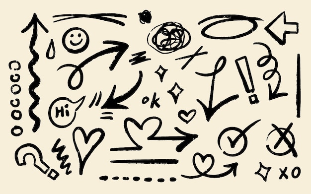 Los doodles de los libros de texto